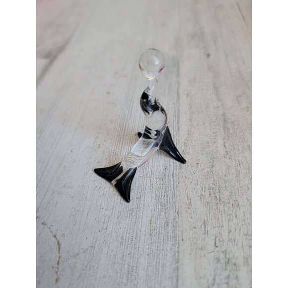Mini‎ glass seal ball black animal ocean home decor - Picture 2 of 6